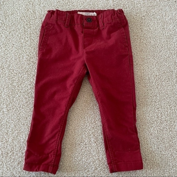 H&M red pants L.O.G.G unisex 12-18 months - Picture 2 of 12